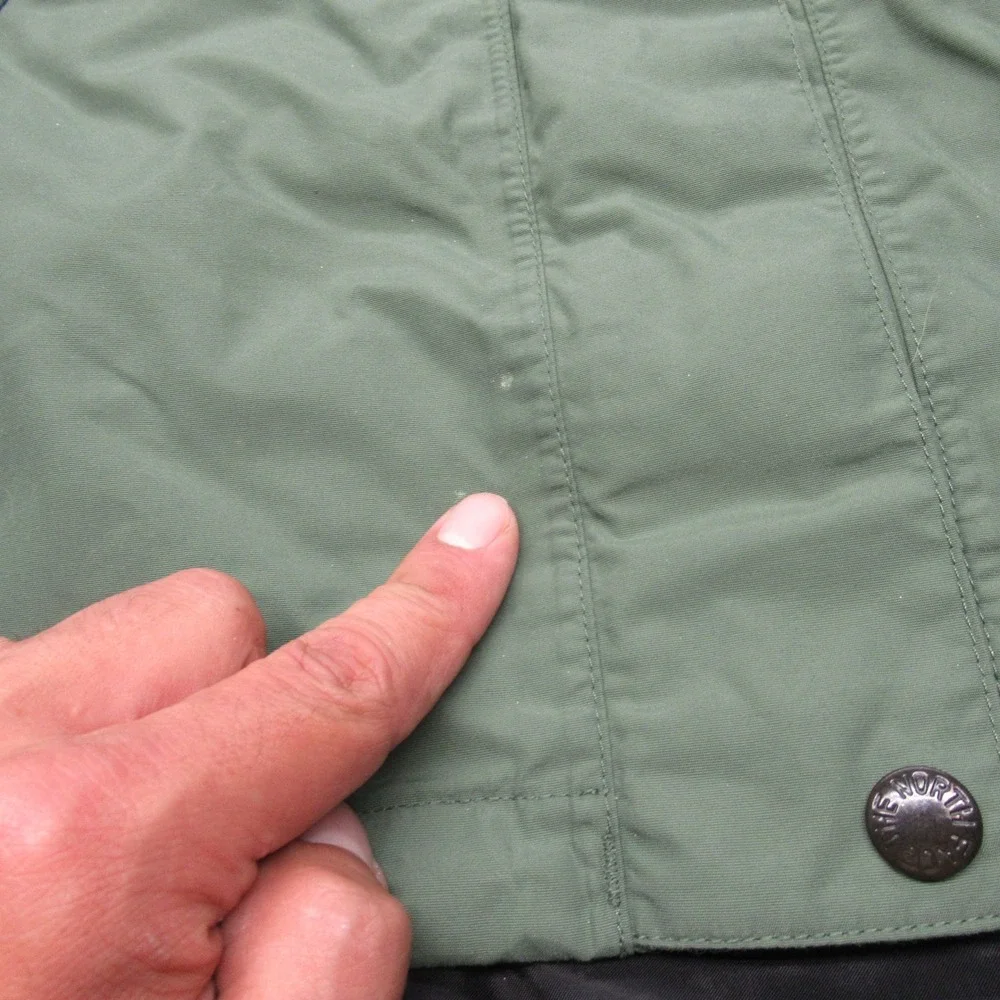 North Face GoreTex Jacket Womens XS Green 3 in 1 Shell Waterproof Rugged Coat - Picture 5 of 16